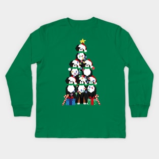 Bernese Mt Dog Puppy Christmas Tree Kids Long Sleeve T-Shirt